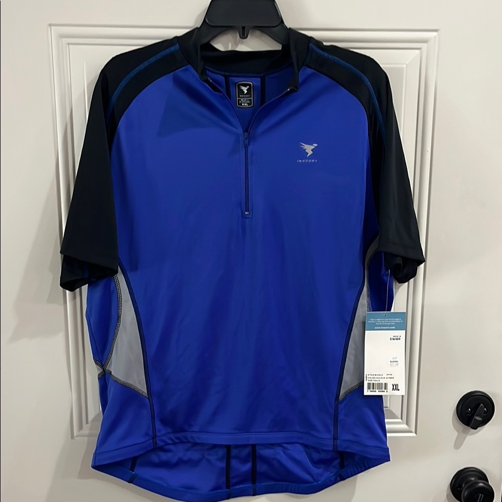 Canari Blue and Black Cycling Jersey
